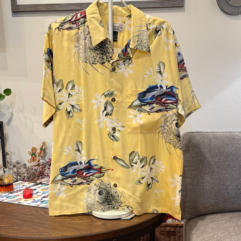 Pataloha Tropical Yellow Hawaiian Shirt
